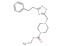 ethyl 4-{[3-(2-phenylethyl)-1,2,4-oxadiazol-5-yl]methyl}-1-piperazinecarboxylate