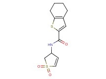 N-(1,1-dioxido-2,3-dihydro-3-thienyl)-4,5,6,7-tetrahydro-1-benzothiophene-2-carboxamide