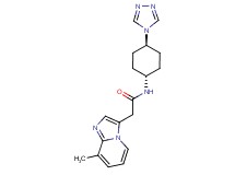 2-(8-methylimidazo[1,2-a]pyridin-3-yl)-N-[trans-4-(4H-1,2,4-triazol-4-yl)cyclohexyl]acetamide
