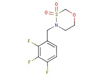 4-(2,3,4-trifluorobenzyl)-1,3,4-oxathiazinane 3,3-dioxide