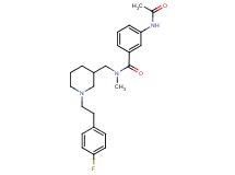 3-(acetylamino)-N-({1-[2-(4-fluorophenyl)ethyl]-3-piperidinyl}methyl)-N-methylbenzamide