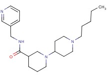 1'-pentyl-N-(pyridin-3-ylmethyl)-1,4'-bipiperidine-3-carboxamide