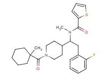 N-(2-(2-fluorophenyl)-1-{1-[(1-methylcyclohexyl)carbonyl]-4-piperidinyl}ethyl)-N-methyl-2-thiophenecarboxamide