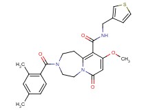 3-(2,4-dimethylbenzoyl)-9-methoxy-7-oxo-N-(3-thienylmethyl)-1,2,3,4,5,7-hexahydropyrido[1,2-d][1,4]diazepine-10-carboxamide