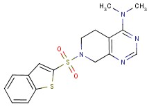 7-(1-benzothien-2-ylsulfonyl)-N,N-dimethyl-5,6,7,8-tetrahydropyrido[3,4-d]pyrimidin-4-amine