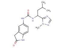 N-[3-methyl-1-(1-methyl-1H-1,2,4-triazol-5-yl)butyl]-N'-(2-oxo-2,3-dihydro-1H-indol-5-yl)urea