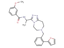 N-(1-{7-[2-(2-furyl)benzyl]-6,7,8,9-tetrahydro-5H-[1,2,4]triazolo[4,3-d][1,4]diazepin-3-yl}ethyl)-3-methoxybenzamide