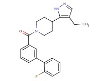 4-(4-ethyl-1H-pyrazol-5-yl)-1-[(2'-fluoro-3-biphenylyl)carbonyl]piperidine