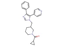 4-(1-{[1-(cyclopropylcarbonyl)piperidin-3-yl]methyl}-4-phenyl-1H-imidazol-5-yl)pyridine