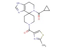5-(cyclopropylcarbonyl)-1'-[(2-methyl-1,3-thiazol-4-yl)carbonyl]-1,5,6,7-tetrahydrospiro[imidazo[4,5-c]pyridine-4,4'-piperidine]