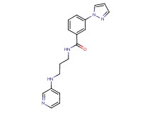 3-(1H-pyrazol-1-yl)-N-[3-(3-pyridinylamino)propyl]benzamide