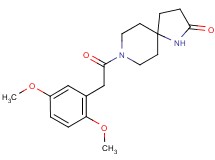 8-[(2,5-dimethoxyphenyl)acetyl]-1,8-diazaspiro[4.5]decan-2-one