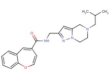 N-[(5-isobutyl-4,5,6,7-tetrahydropyrazolo[1,5-a]pyrazin-2-yl)methyl]-1-benzoxepine-4-carboxamide