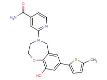 2-[9-hydroxy-7-(5-methyl-2-thienyl)-2,3-dihydro-1,4-benzoxazepin-4(5H)-yl]isonicotinamide