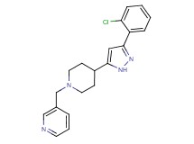 3-({4-[3-(2-chlorophenyl)-1H-pyrazol-5-yl]piperidin-1-yl}methyl)pyridine