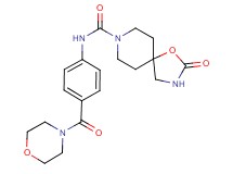 N-[4-(morpholin-4-ylcarbonyl)phenyl]-2-oxo-1-oxa-3,8-diazaspiro[4.5]decane-8-carboxamide