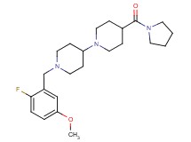 1'-(2-fluoro-5-methoxybenzyl)-4-(1-pyrrolidinylcarbonyl)-1,4'-bipiperidine
