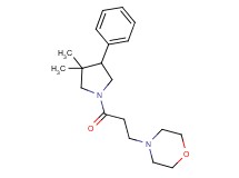 4-[3-(3,3-dimethyl-4-phenyl-1-pyrrolidinyl)-3-oxopropyl]morpholine