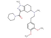 N-[2-(3,4-dimethoxyphenyl)ethyl]-N,1-dimethyl-3-(1-piperidinylcarbonyl)-4,5,6,7-tetrahydro-1H-indazol-5-amine