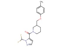 1-{[1-(difluoromethyl)-1H-pyrazol-5-yl]carbonyl}-3-[(4-methylphenoxy)methyl]piperidine