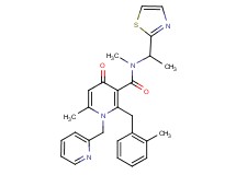 N,6-dimethyl-2-(2-methylbenzyl)-4-oxo-1-(2-pyridinylmethyl)-N-[1-(1,3-thiazol-2-yl)ethyl]-1,4-dihydro-3-pyridinecarboxamide