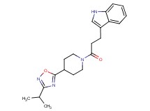 3-{3-[4-(3-isopropyl-1,2,4-oxadiazol-5-yl)piperidin-1-yl]-3-oxopropyl}-1H-indole