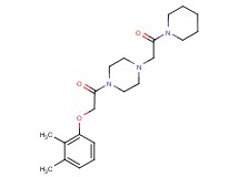 1-[(2,3-dimethylphenoxy)acetyl]-4-[2-oxo-2-(1-piperidinyl)ethyl]piperazine