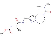 methyl {2-[({5-[(dimethylamino)carbonyl]-5,6,7,8-tetrahydro-4H-pyrazolo[1,5-a][1,4]diazepin-2-yl}methyl)amino]-1-methyl-2-oxoethyl}carbamate