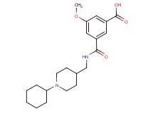 3-({[(1-cyclohexylpiperidin-4-yl)methyl]amino}carbonyl)-5-methoxybenzoic acid