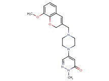 5-{4-[(8-methoxy-2H-chromen-3-yl)methyl]-1-piperazinyl}-2-methyl-3(2H)-pyridazinone