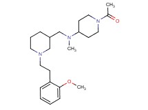 1-acetyl-N-({1-[2-(2-methoxyphenyl)ethyl]-3-piperidinyl}methyl)-N-methyl-4-piperidinamine