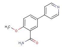2-methoxy-5-pyridin-4-ylbenzamide