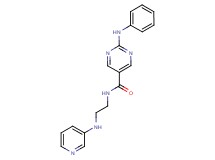 2-anilino-N-[2-(3-pyridinylamino)ethyl]-5-pyrimidinecarboxamide