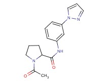 1-acetyl-N-[3-(1H-pyrazol-1-yl)phenyl]prolinamide