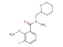 3-fluoro-2-methoxy-N-methyl-N-(tetrahydro-2H-pyran-2-ylmethyl)benzamide