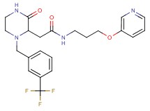 2-{3-oxo-1-[3-(trifluoromethyl)benzyl]-2-piperazinyl}-N-[3-(3-pyridinyloxy)propyl]acetamide