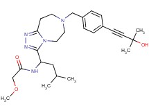 N-(1-{7-[4-(3-hydroxy-3-methyl-1-butyn-1-yl)benzyl]-6,7,8,9-tetrahydro-5H-[1,2,4]triazolo[4,3-d][1,4]diazepin-3-yl}-3-methylbutyl)-2-methoxyacetamide