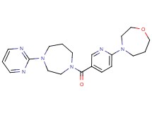 4-{5-[(4-pyrimidin-2-yl-1,4-diazepan-1-yl)carbonyl]pyridin-2-yl}-1,4-oxazepane
