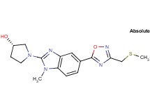 (3S)-1-(1-methyl-5-{3-[(methylthio)methyl]-1,2,4-oxadiazol-5-yl}-1H-benzimidazol-2-yl)-3-pyrrolidinol