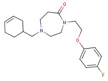 1-(3-cyclohexen-1-ylmethyl)-4-[2-(4-fluorophenoxy)ethyl]-1,4-diazepan-5-one