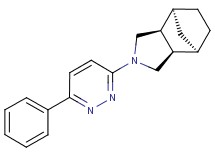 (1R*,2R*,6S*,7S*)-4-(6-phenyl-3-pyridazinyl)-4-azatricyclo[5.2.1.0~2,6~]decane