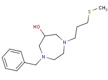 1-benzyl-4-[3-(methylthio)propyl]-1,4-diazepan-6-ol