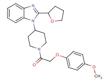 1-{1-[(4-methoxyphenoxy)acetyl]-4-piperidinyl}-2-(tetrahydro-2-furanyl)-1H-benzimidazole