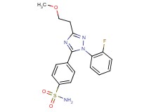 4-[1-(2-fluorophenyl)-3-(2-methoxyethyl)-1H-1,2,4-triazol-5-yl]benzenesulfonamide