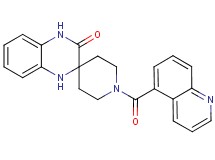 1-(5-quinolinylcarbonyl)-1',4'-dihydro-3'H-spiro[piperidine-4,2'-quinoxalin]-3'-one