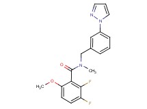 2,3-difluoro-6-methoxy-N-methyl-N-[3-(1H-pyrazol-1-yl)benzyl]benzamide
