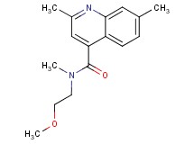 N-(2-methoxyethyl)-N,2,7-trimethylquinoline-4-carboxamide