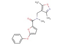 N-[(3,5-dimethylisoxazol-4-yl)methyl]-N-methyl-5-phenoxy-2-furamide