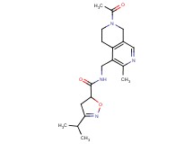 N-[(7-acetyl-3-methyl-5,6,7,8-tetrahydro-2,7-naphthyridin-4-yl)methyl]-3-isopropyl-4,5-dihydro-5-isoxazolecarboxamide