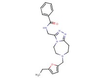 N-({7-[(5-ethyl-2-furyl)methyl]-6,7,8,9-tetrahydro-5H-[1,2,4]triazolo[4,3-d][1,4]diazepin-3-yl}methyl)benzamide